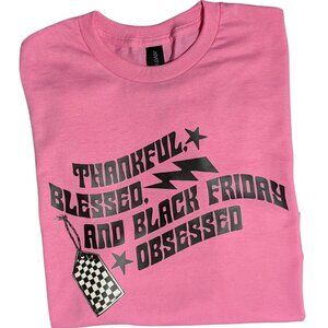 Thankful Blessed Black Friday Obsessed Shirt, Funny Thanksgiving T-shirt